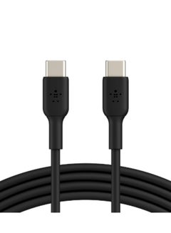 belkin BoostCharge USB-C to USB-C fast charger cable, USB type C charger cable fast charging for iPhone 16, 15, Samsung Galaxy S24, S23, Pixel, iPad, MacBook, Nintendo Switch and more - 1m, Black Black  - Image 1