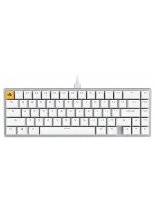 GMMK 2 Pre-Built Modular Mechanical Keyboard, ABS Doubleshot Keycaps, 65% Layout, 67 Keys, Fox Linear Switch, USB-C Interface, 5-Pin Hotswap Support, White | GLO-GMMK2-65-FOX-W - pnsku/N53343692A/45/_/1725973823/5b1e2edf-4ee2-43c6-8b1a-e0b33a721687