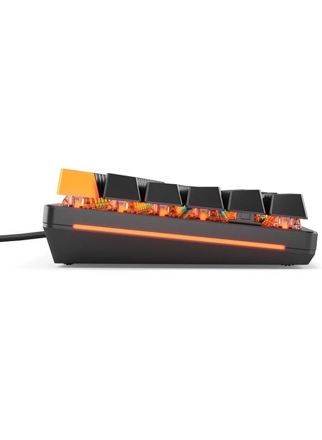 GMMK2 Pre Built Edition Full Size Wired Keyboard, 96% Modular Mechanical, ANSI US Layout, 99 Keys, ABS Doubleshot Keycaps, Tray Mount, Black | GLO-GMMK2-96-FOX-B