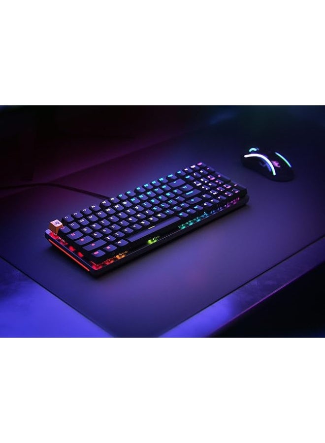 GMMK2 Pre Built Edition Full Size Wired Keyboard, 96% Modular Mechanical, ANSI US Layout, 99 Keys, ABS Doubleshot Keycaps, Tray Mount, Black | GLO-GMMK2-96-FOX-B