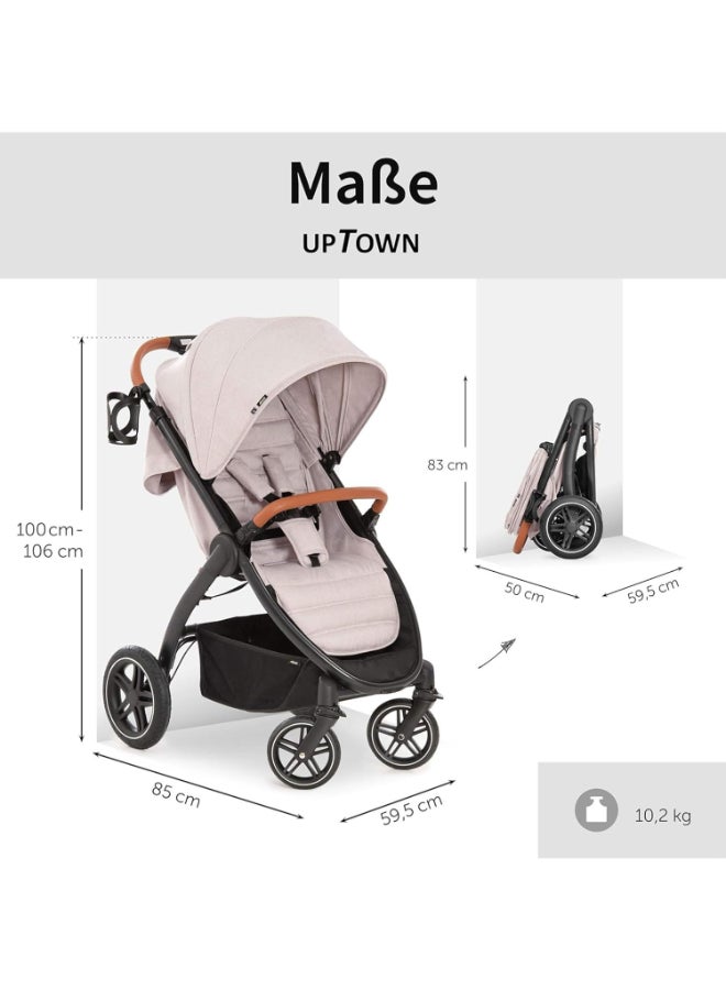 hauck - Standard Baby Single Stroller Uptown - Beige - Image 1