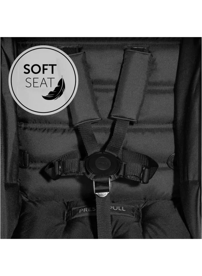 hauck Pushchair Rapid 4, Stroller 25 Kg (22 Kg Child + 3 Kg Basket), Small Folding Stroller With Lying Postion, Height - Adjustable, Large Shopping Basket, Petrol