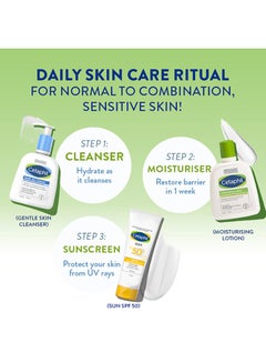 Cetaphil Moisturizing Lotion, Face And Body Moisturizer For Men And Women, Normal To Dry Sensitive Skin, Unscented 200ml  - Image 5