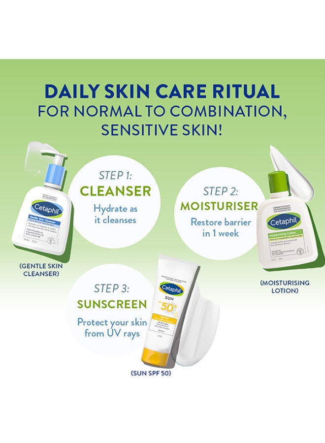 Cetaphil Moisturizing Lotion, Face And Body Moisturizer For Men And Women, Normal To Dry Sensitive Skin, Unscented 200ml  - Image 5