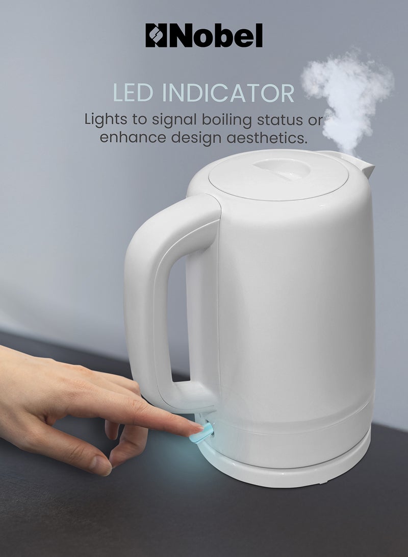 Nobel - Kettle Auto Shutoff 1.7 L 2200 W NK17PW White - Image 1
