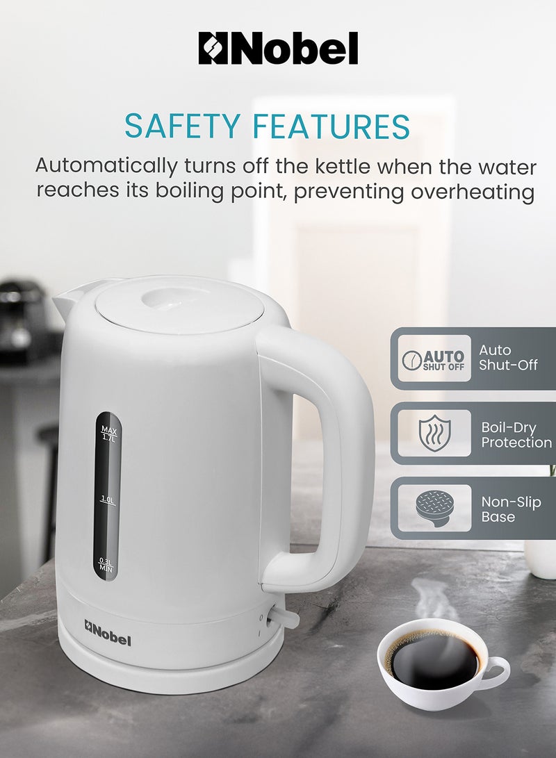 Nobel - Kettle Auto Shutoff 1.7 L 2200 W NK17PW White - Image 1