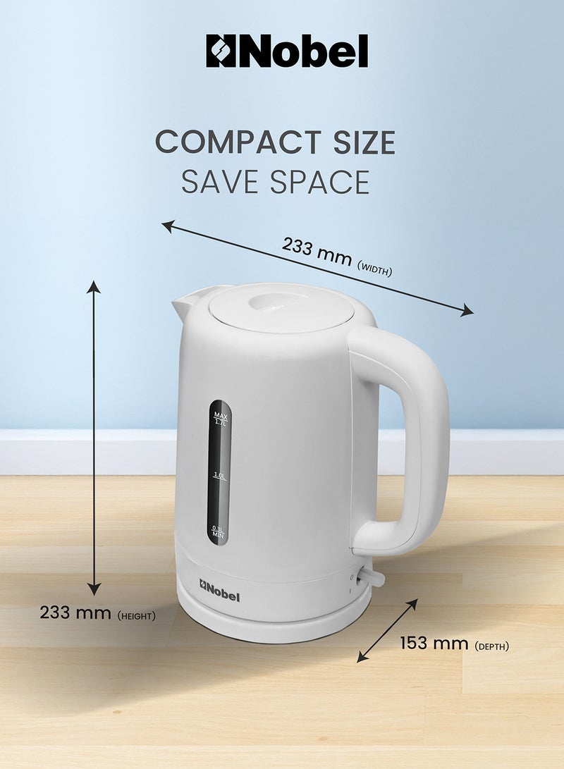 Nobel - Kettle Auto Shutoff 1.7 L 2200 W NK17PW White - Image 1