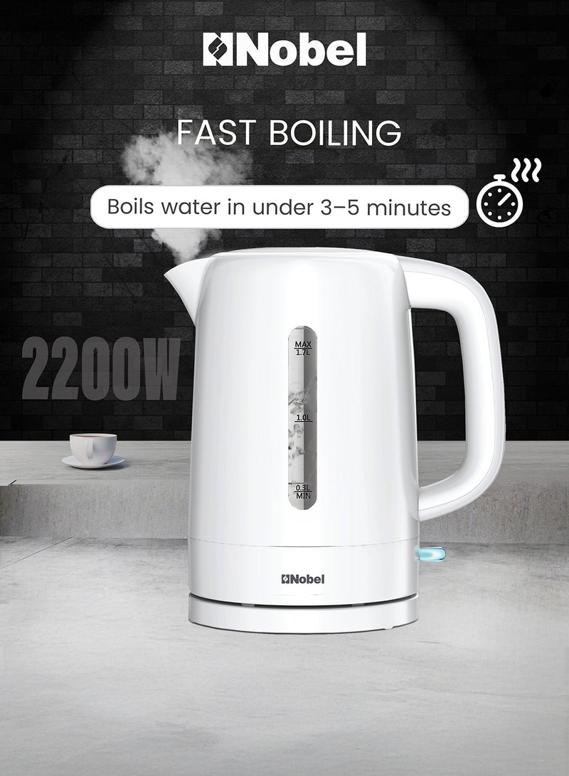 Nobel - Kettle Auto Shutoff 1.7 L 2200 W NK17PW White - Image 1