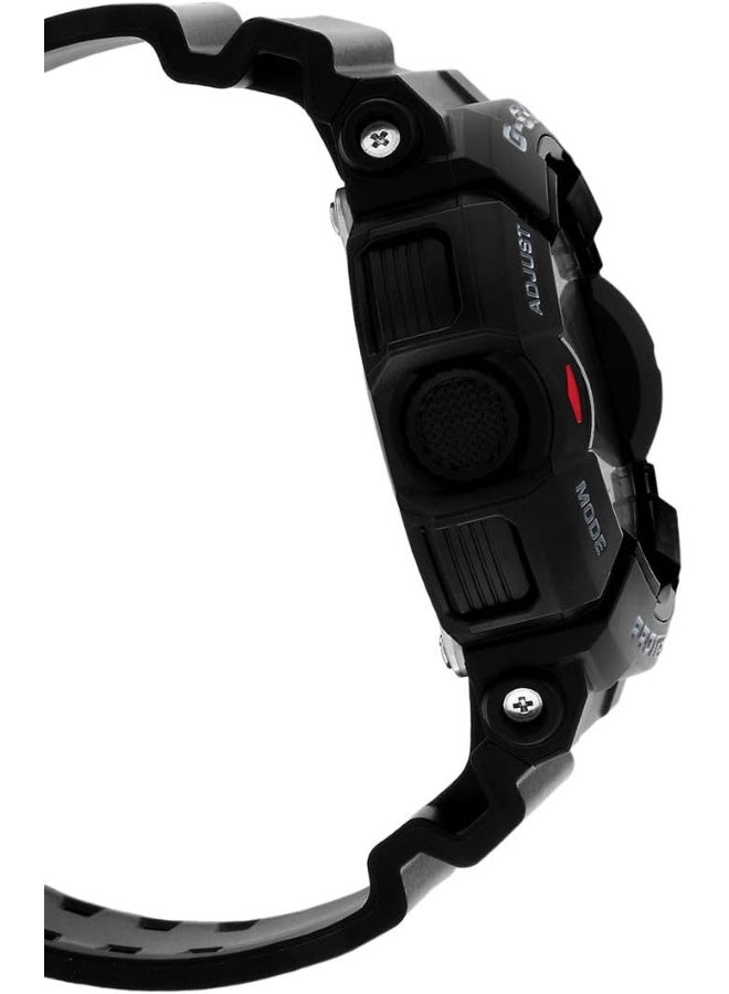 جي شوك ساعة يد انالوج بلس رقمية دائرية مقاومة للماء GA-400-1BDR - Image 4