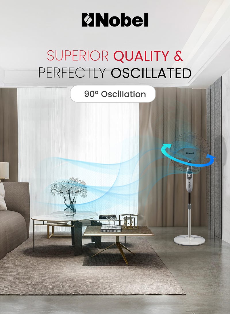 نوبل مروحة ستاند 16 بوصة 5 ريشة - Image 3