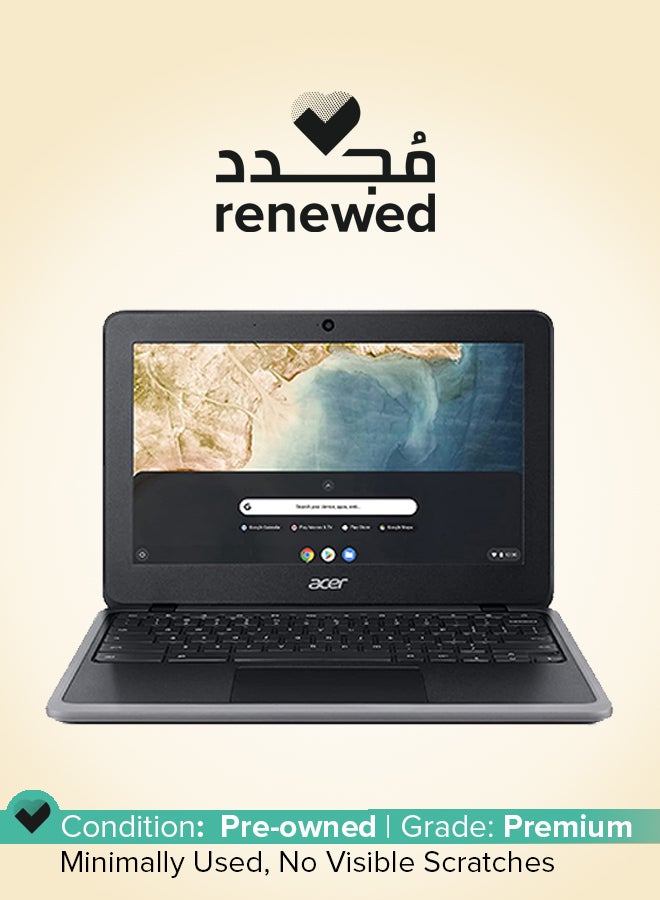 أيسر Renewed - Acer Chromebook C733 Series 4GB Ram 32GB Storage Intel HD Graphics Black English Shale Black  - Image 1
