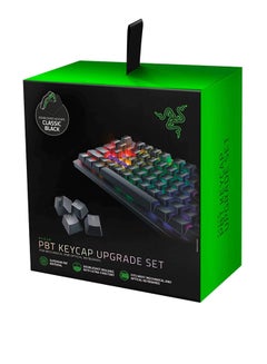 Razer Doubleshot PBT Keycap Upgrade Set for Mechanical & Optical Keyboards: Compatible with Standard 104/105 US and UK layouts - Classic Black