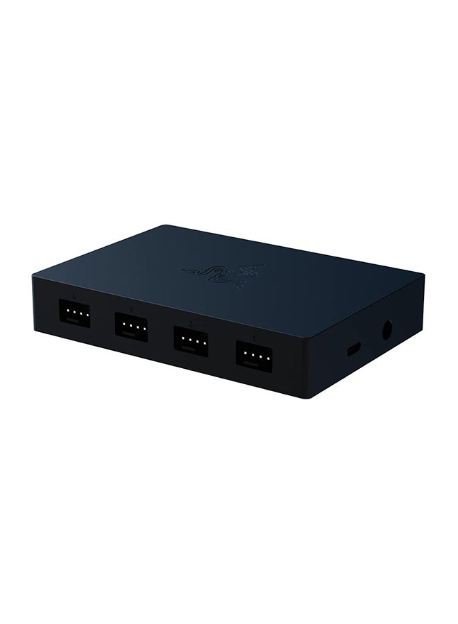 RAZER - Razer PWM PC Fan Controller: Connects Up to 8 Fans I Supports 4-pin X 8 PWM headers I Custom Fan Curve Profiles I Convenient Fan Monitoring I Thin Profile I Black - Image 1