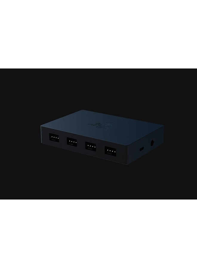 RAZER - Razer PWM PC Fan Controller: Connects Up to 8 Fans I Supports 4-pin X 8 PWM headers I Custom Fan Curve Profiles I Convenient Fan Monitoring I Thin Profile I Black - Image 1