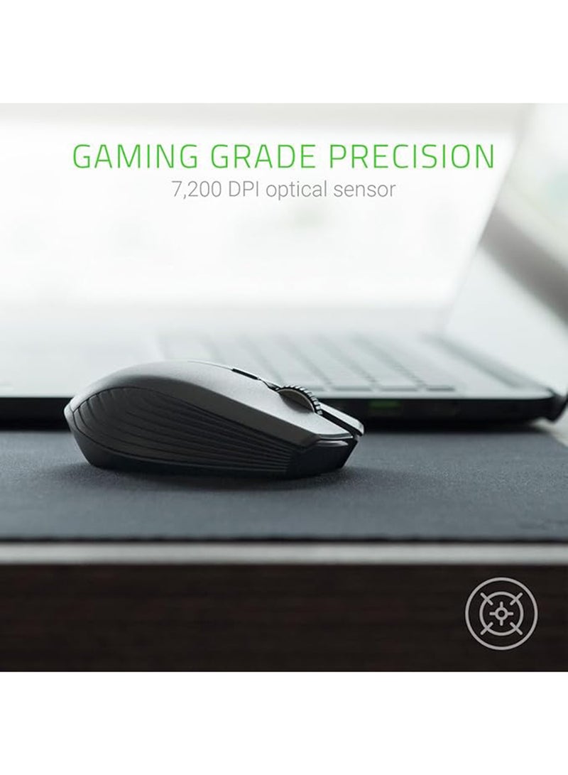 RAZER Atheris Ambidextrous Gaming Wireless Mouse: 7200 DPI Optical Sensor - 350 Hr Battery Life - USB Wireless Receiver And Bluetooth Connection - Classic Black - Image 3