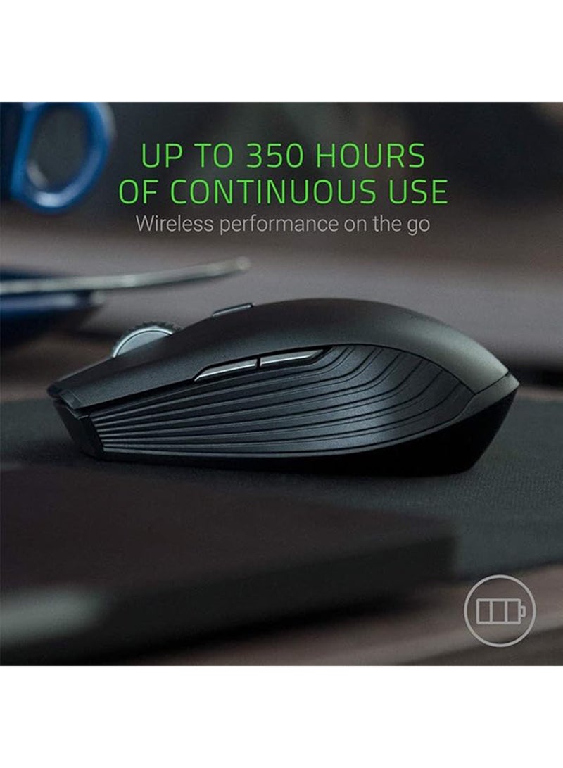 RAZER Atheris Ambidextrous Gaming Wireless Mouse: 7200 DPI Optical Sensor - 350 Hr Battery Life - USB Wireless Receiver And Bluetooth Connection - Classic Black - Image 2