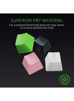 RAZER DoubleHot PBT Keycap Upgrade Set for Mechanical and Optical Keyboard: Compatible with Standard 104/105 US and UK Layouts - Mercury White - RC21-01490200-R3M1  - Image 3