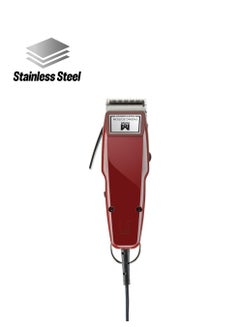 MOSER 1400 Corded Fading Edition Professional Hair Clipper For Men (Made In Germany) | Variable Cutting Length With 6 Pre-Set Positions | Stainless Steel Blade Set For Precision (1400-0102) Red  - Image 1