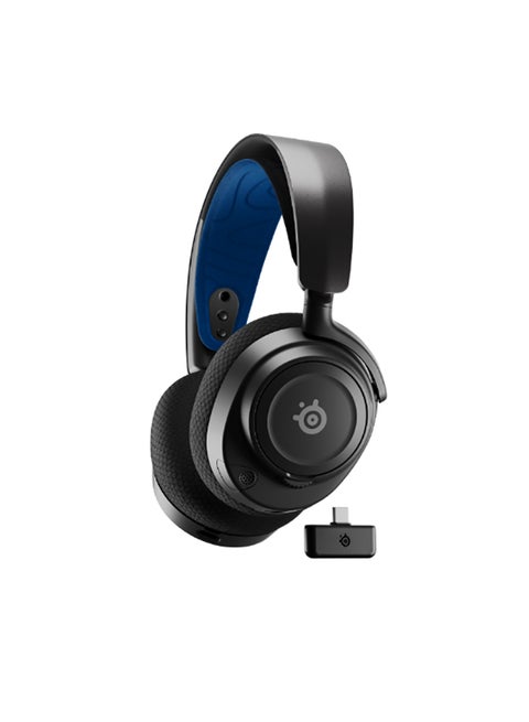Arctis Nova 7P Wireless Multi-System Gaming & Mobile Headset, Nova Acoustic System, 2.4GHz & Simultaneous Bluetooth, 38Hr Battery, ClearCast Gen2 Mic, PlayStation, PC, Black | 61559
