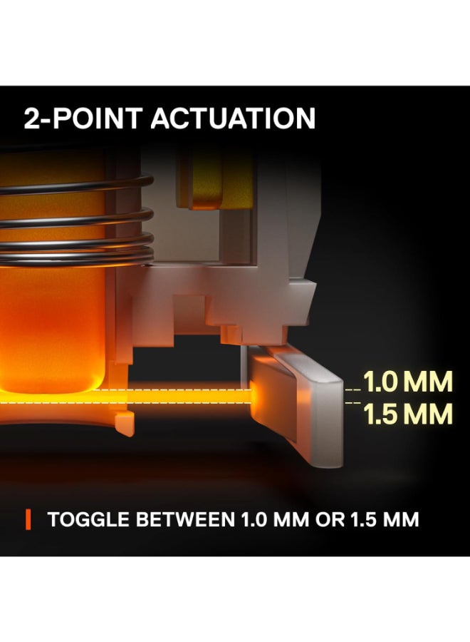 steelseries Apex 9 Mini - Mechanical Gaming Keyboard – Optical Switches – 2-Point Actuation – Compact Esports Mini 60% Form Factor – Hotswappable Switches - American QWERTY Layout - Image 5