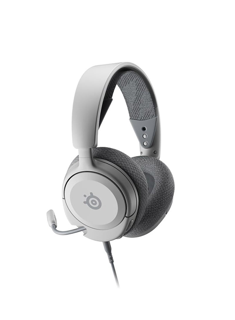 steelseries Arctis Nova 1P Multi-System Gaming Headset, Hi-Fi Drivers, 360° Spatial Audio, AirWeave Memory Foam Ear Cushions, Lightweight, PS5, PS4, PC, Xbox, White | 61612 - Image 1