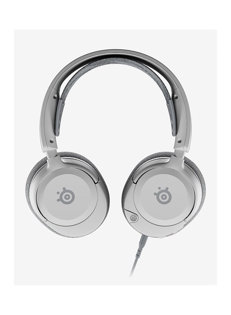 steelseries Arctis Nova 1P Multi-System Gaming Headset, Hi-Fi Drivers, 360° Spatial Audio, AirWeave Memory Foam Ear Cushions, Lightweight, PS5, PS4, PC, Xbox, White | 61612 - Image 2