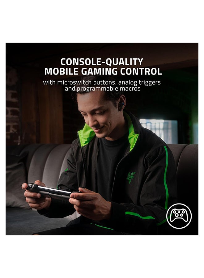 Razer Kishi V2 for Android - Universal Mobile Gaming Controller (Universal Fit with USB-C, Extendable Bridge, Stream PC and Console Games, Ergonomic Design, Nexus App) Black - Image 3