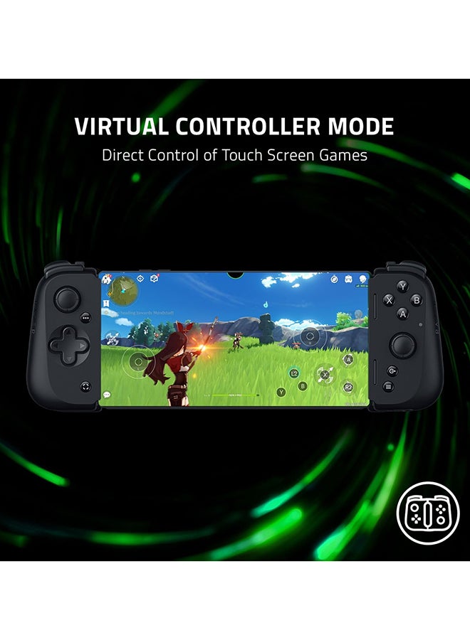 Razer Kishi V2 for Android - Universal Mobile Gaming Controller (Universal Fit with USB-C, Extendable Bridge, Stream PC and Console Games, Ergonomic Design, Nexus App) Black - Image 2