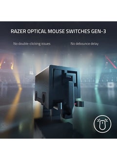 RAZER Razer DeathAdder V3 Pro Wireless Gaming Mouse, 64g Ultra Lightweight, Focus Pro 30K Optical Sensor, Fast Optical Switches Gen-3, HyperSpeed Wireless, 5 Programmable Buttons, 90 Hr Battery - White  - Image 5
