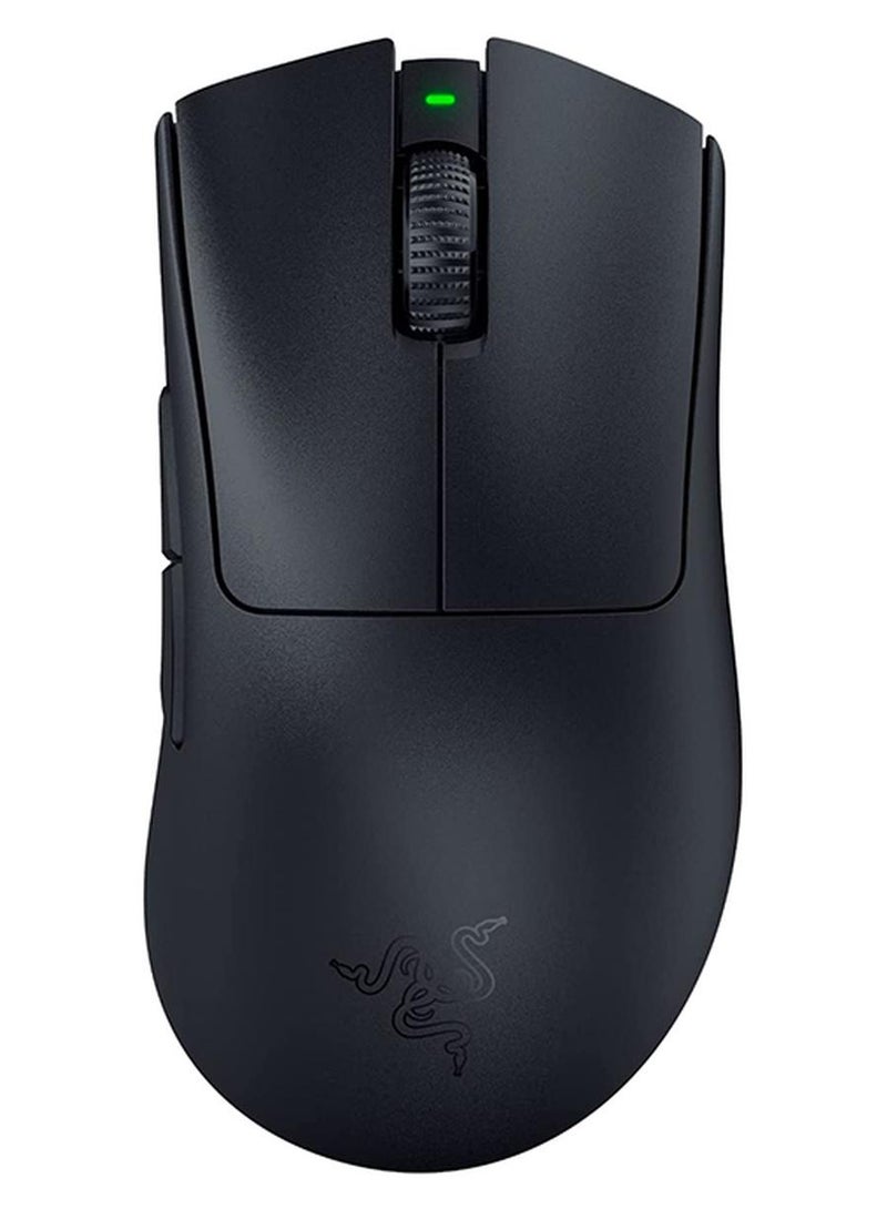 ريزر ماوس الألعاب اللاسلكي DeathAdder V3 Pro | 63 جرام خفيف الوزن للغاية | مستشعر بصري فوكس برو 30K | مفاتيح بصرية سريعة Gen-3 | فرط السرعة اللاسلكية | 5 أزرار قابلة للبرمجة | بطارية 90 ساعة | - Image 1