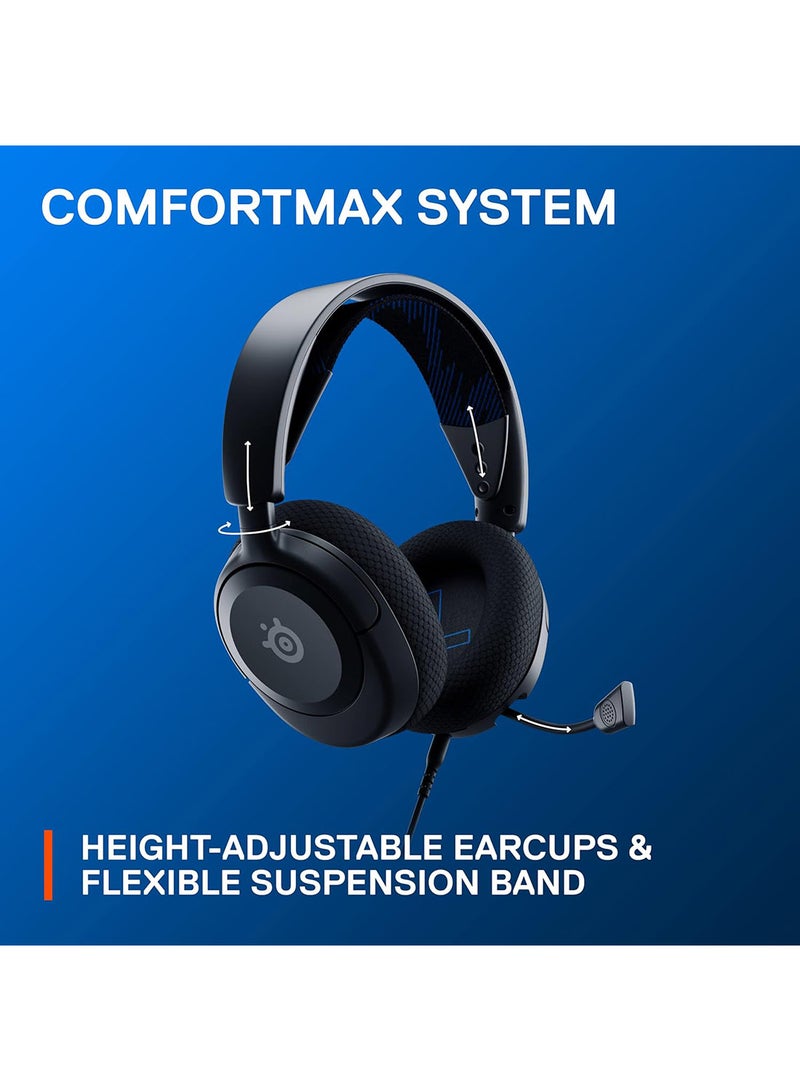 steelseries - Arctis Nova 1P Multi-System Gaming Headset, Hi-Fi Drivers, 360° Spatial Audio, AirWeave Memory Foam Ear Cushions, Lightweight, PS5, PS4, PC, Xbox, Black | 61611 - Image 1