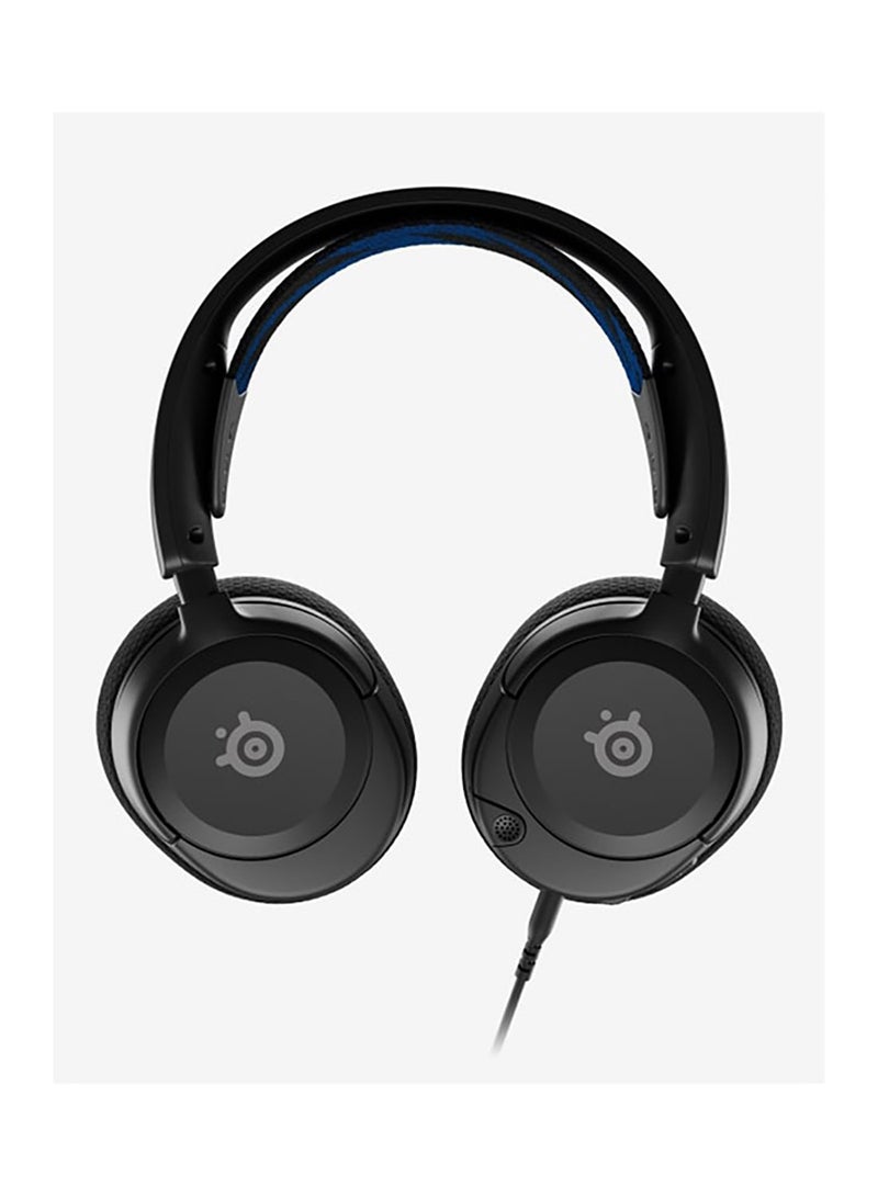 steelseries - Arctis Nova 1P Multi-System Gaming Headset, Hi-Fi Drivers, 360° Spatial Audio, AirWeave Memory Foam Ear Cushions, Lightweight, PS5, PS4, PC, Xbox, Black | 61611 - Image 1