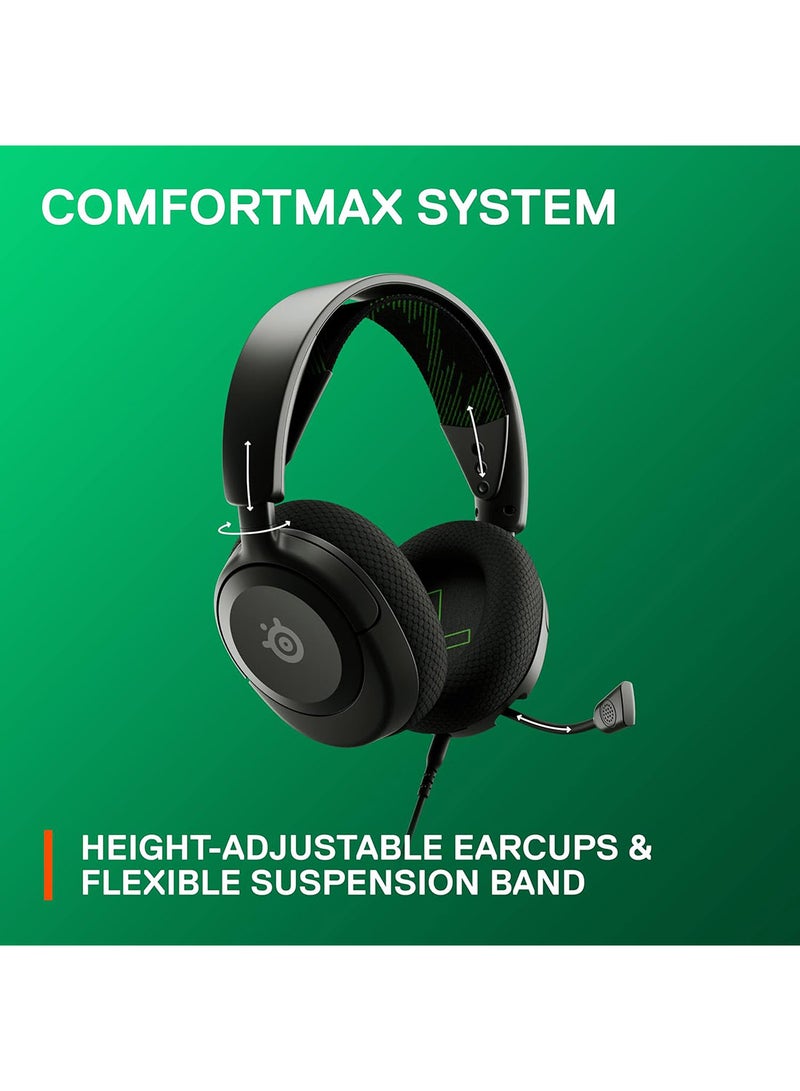 steelseries - Arctis Nova 1X Multi-System Gaming Headset, Hi-Fi Drivers , 360° Spatial Audio, AirWeave Memory Foam Ear Cushions, Lightweight, Xbox, PC, PS5, PS4, Black | 61616 - Image 1