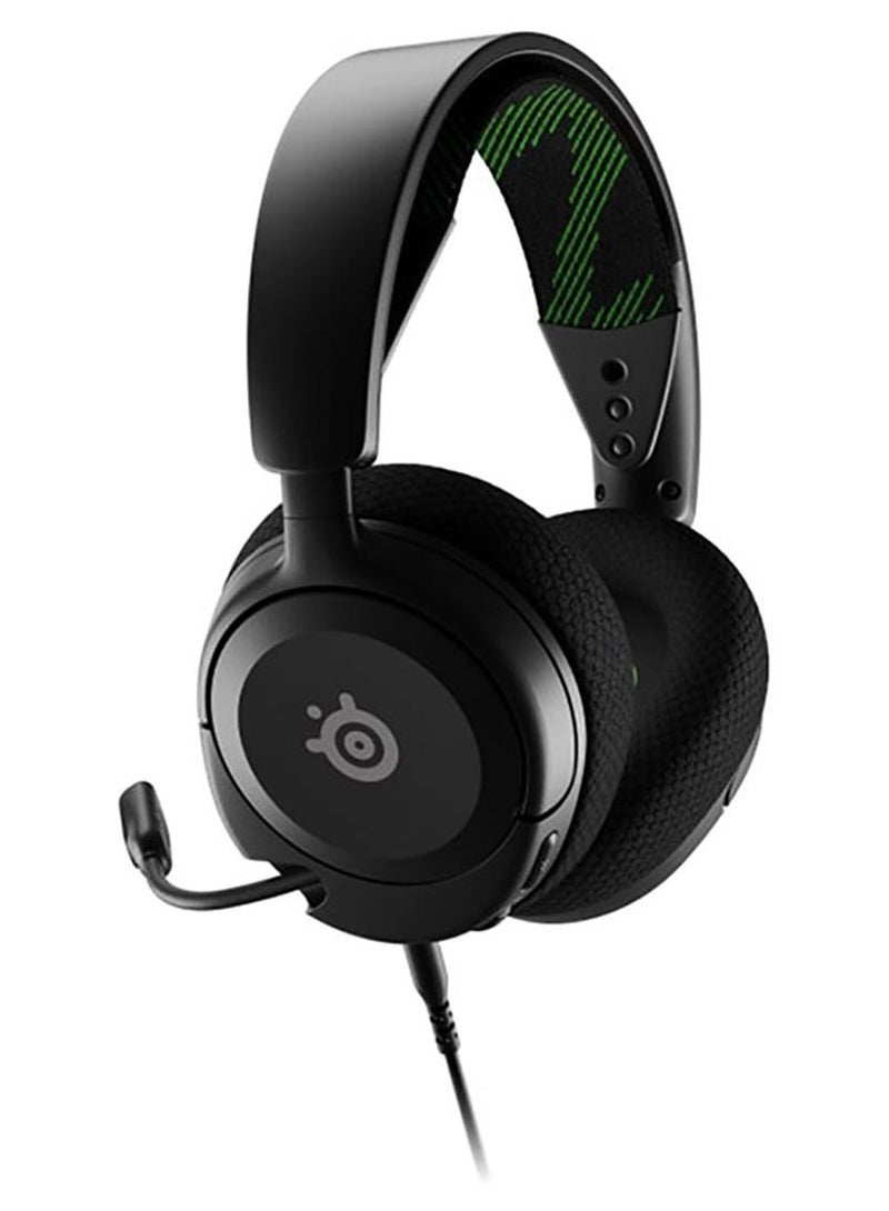 SteelSeries Arctis Nova 1X Multi-System Gaming Headset, Hi-Fi Drivers , 360° Spatial Audio, AirWeave Memory Foam Ear Cushions, Lightweight, Xbox, PC, PS5, PS4, Black | 61616 - Image 1
