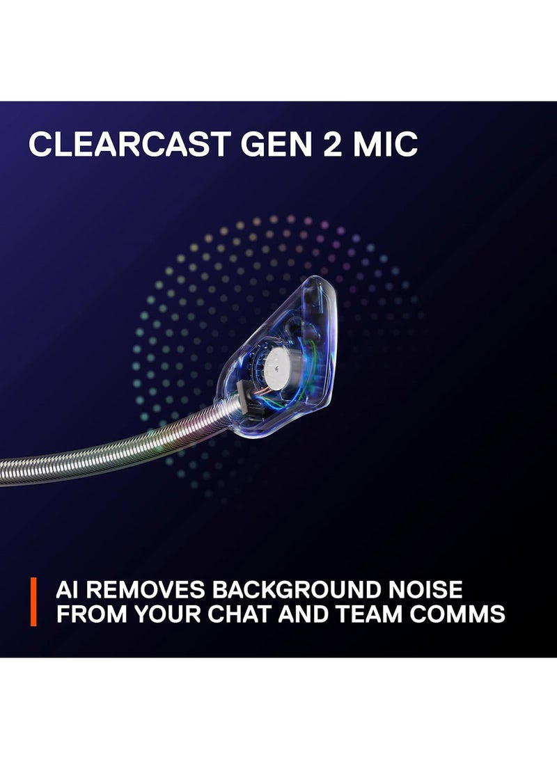 steelseries - Arctis Nova 3 Multi-System Gaming Headset, Hi-Fi Drivers, 360° Spatial Audio, RGB Lights, AirWeave Memory Foam Earcups, Lightweight, ClearCast Gen 2 Mic, For PC/PS5/PS4, Black | 61631 - Image 1