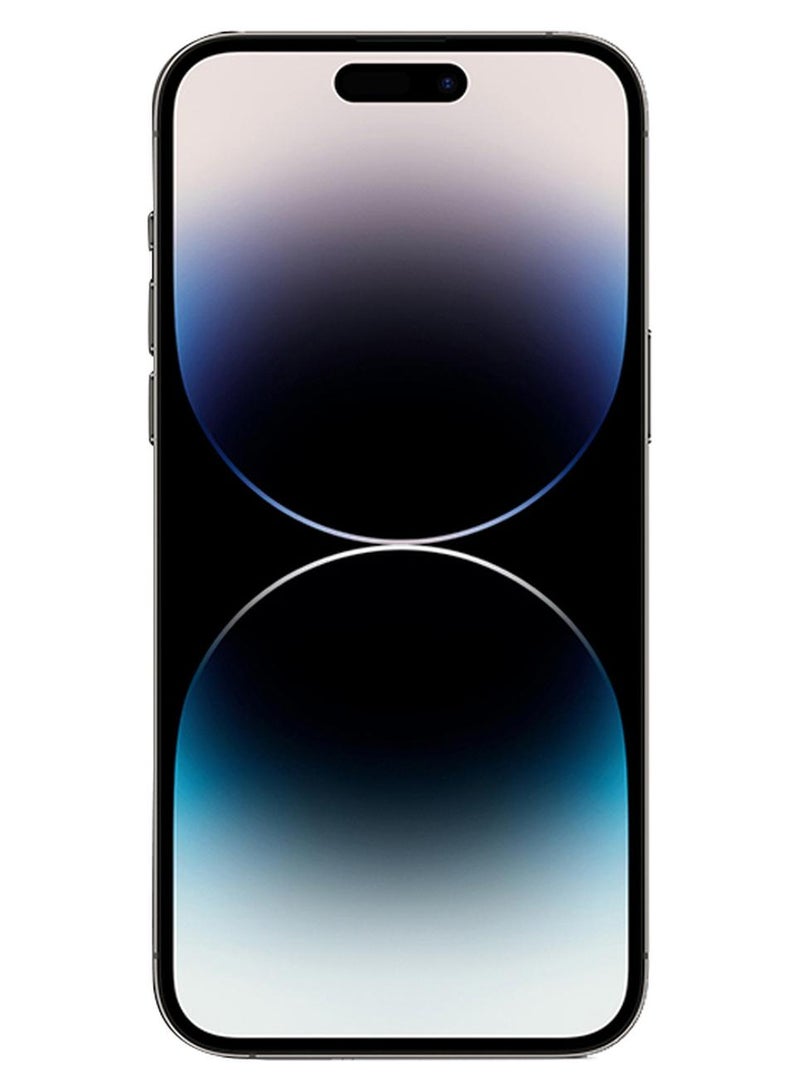 ابل  هاتف آيفون 14 برو ماكس بذاكرة داخلية 256 جيجابايت وبتقنية 5G مع تطبيق فيس تايم بلون أسود فلكي - إصدار الشرق الأوسط - Image 1