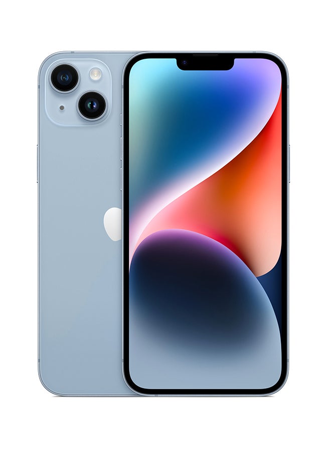 ابل  آيفون 14 بلس ثنائي الشريحة بسعة 256 جيجابايت باللون الأزرق 5G بدون فيس تايم - Image 2