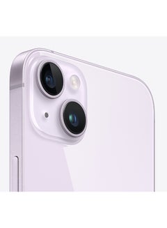 أبل هاتف آيفون 14 بلس بذاكرة داخلية سعة 256 جيجابايت بنفسجي يدعم تقنية 5G مع تطبيق فيس تايم - إصدار الشرق الأوسط  - Image 4