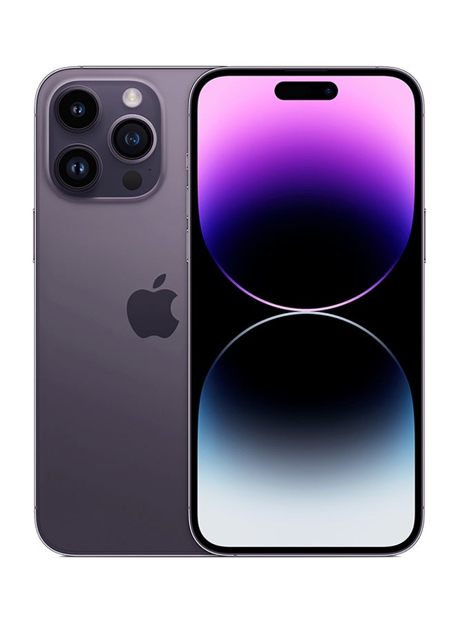 Apple - iPhone 14 Pro 256GB Deep Purple 5G With FaceTime - Middle East Version - Image 1