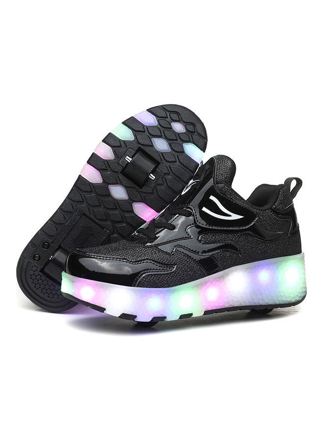 Kidle The New Trend Of Children's LED Light Up Rechargeable Luminous Double Wheel Heelys Skates - Image 1