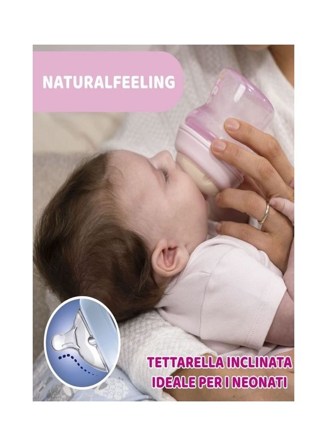 Chicco Natural Feeling Anti-Colic Bottle 0 Months+ 150 ml Baby Bottle with Teat in Soft and Flexible Silicone Suitable for Mixed Breastfeeding Slow Flow - Image 3