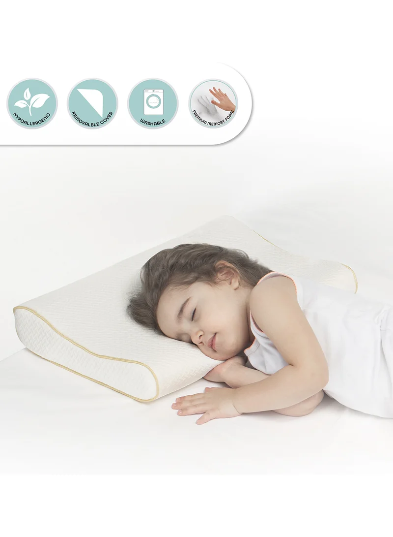 Moon Organic Toddler Pillow White