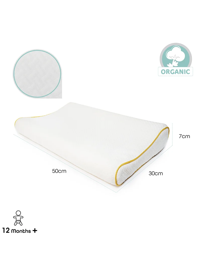Moon Organic Toddler Pillow White