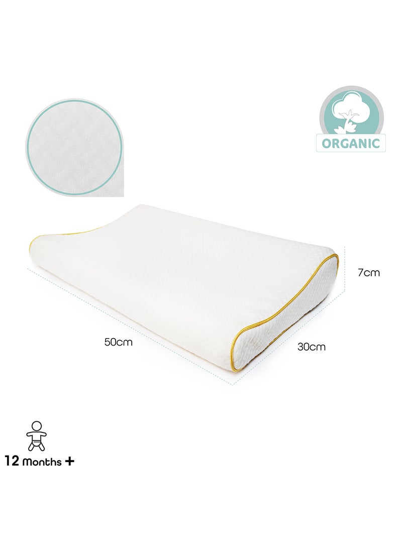 Moon Organic Toddler Pillow White  - Image 3