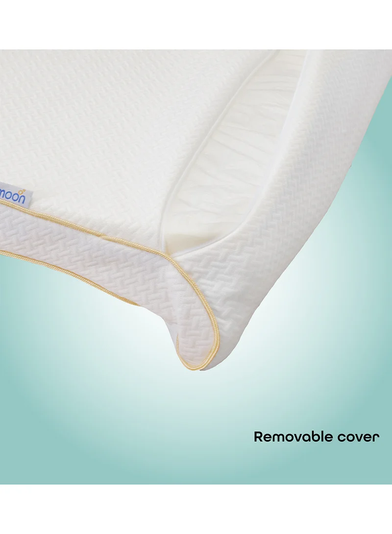 Moon Organic Toddler Pillow White