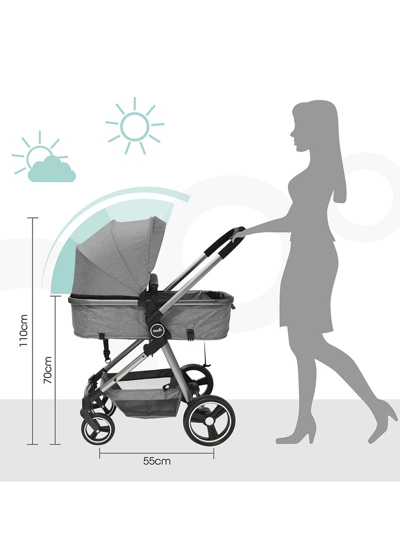 Moon Pro - 2 in 1 Stroller - Dark Grey  - Image 4