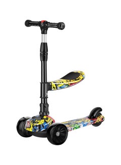 Kidle 3 In 1 Flashing Wheel And Adjustable Height Foldable Scooter  - Image 1