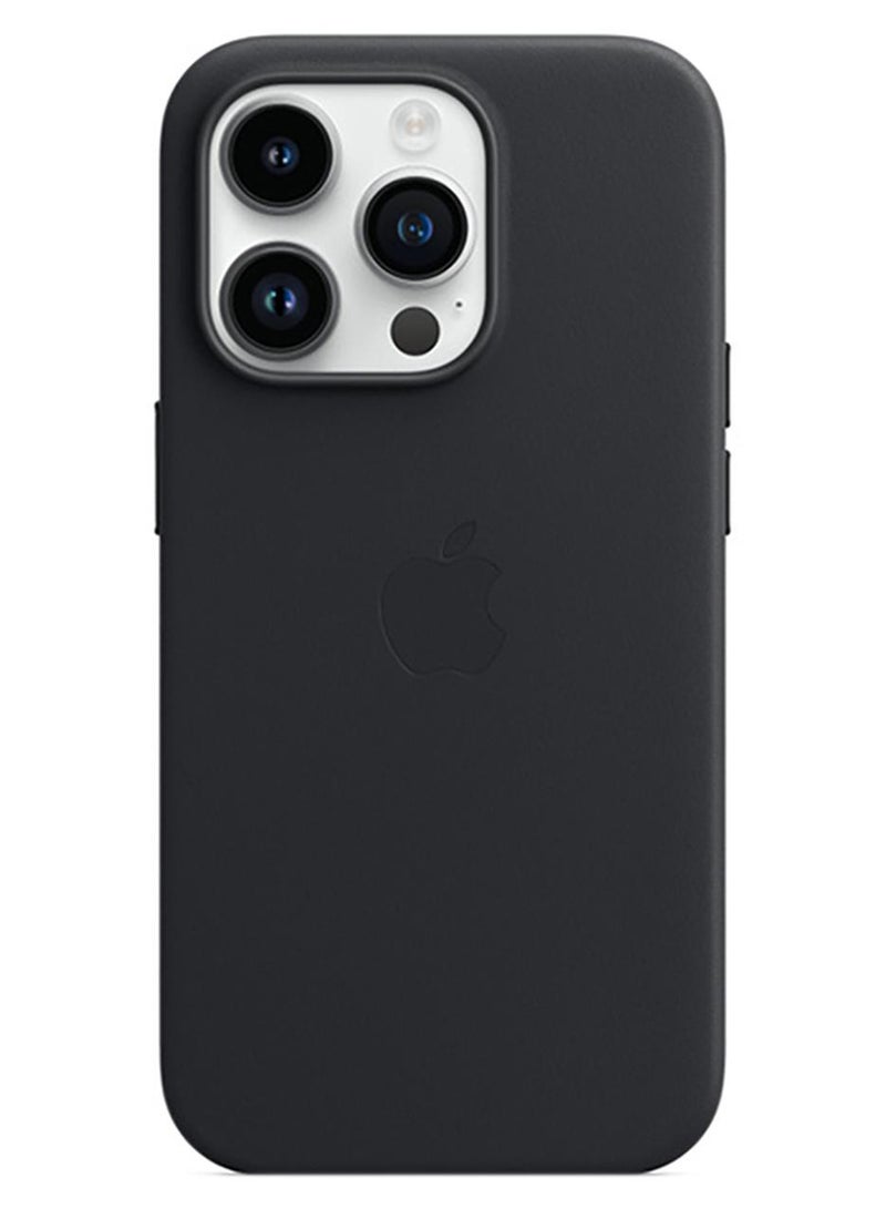 Apple iPhone 14 Pro Leather Case with MagSafe Midnight - Image 1