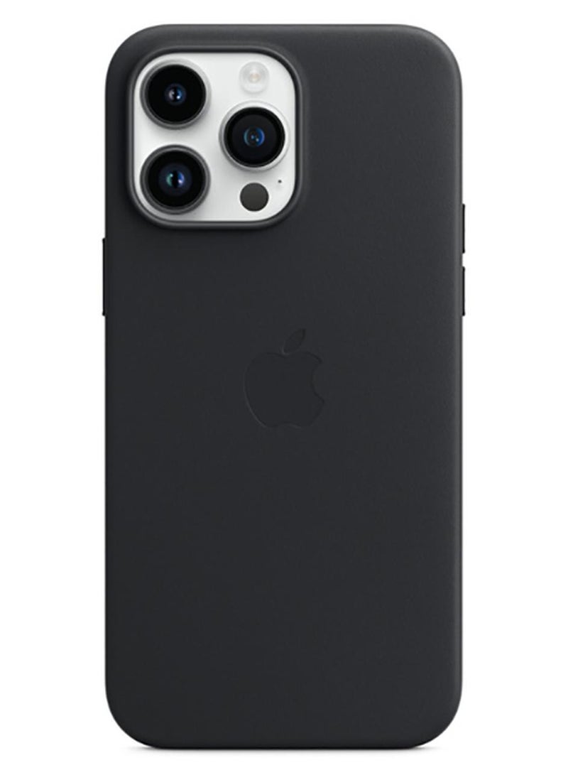 Apple iPhone 14 Pro Max Leather Case with MagSafe Midnight - Image 1