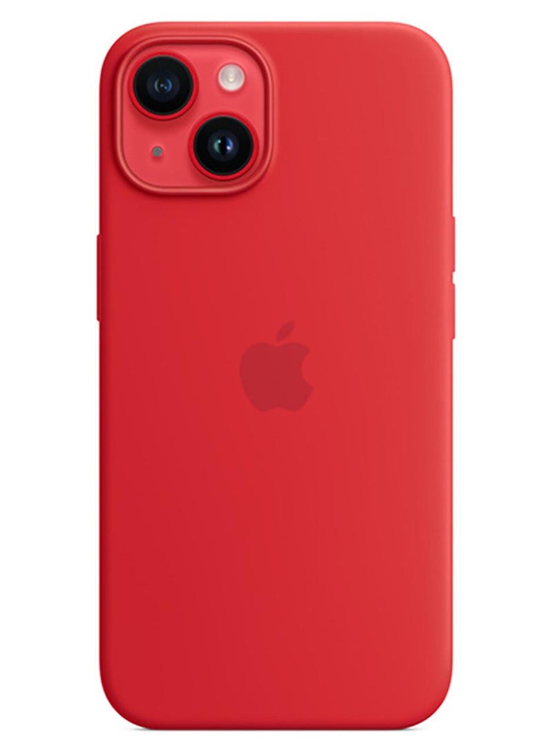 Apple iPhone 14 Silicone Case with MagSafe (PRODUCT)RED - Image 1